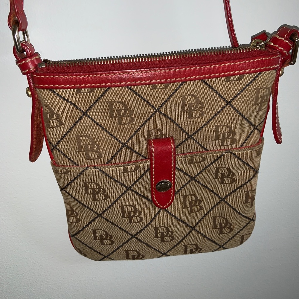 Dooney & Bourke bag - red and beige